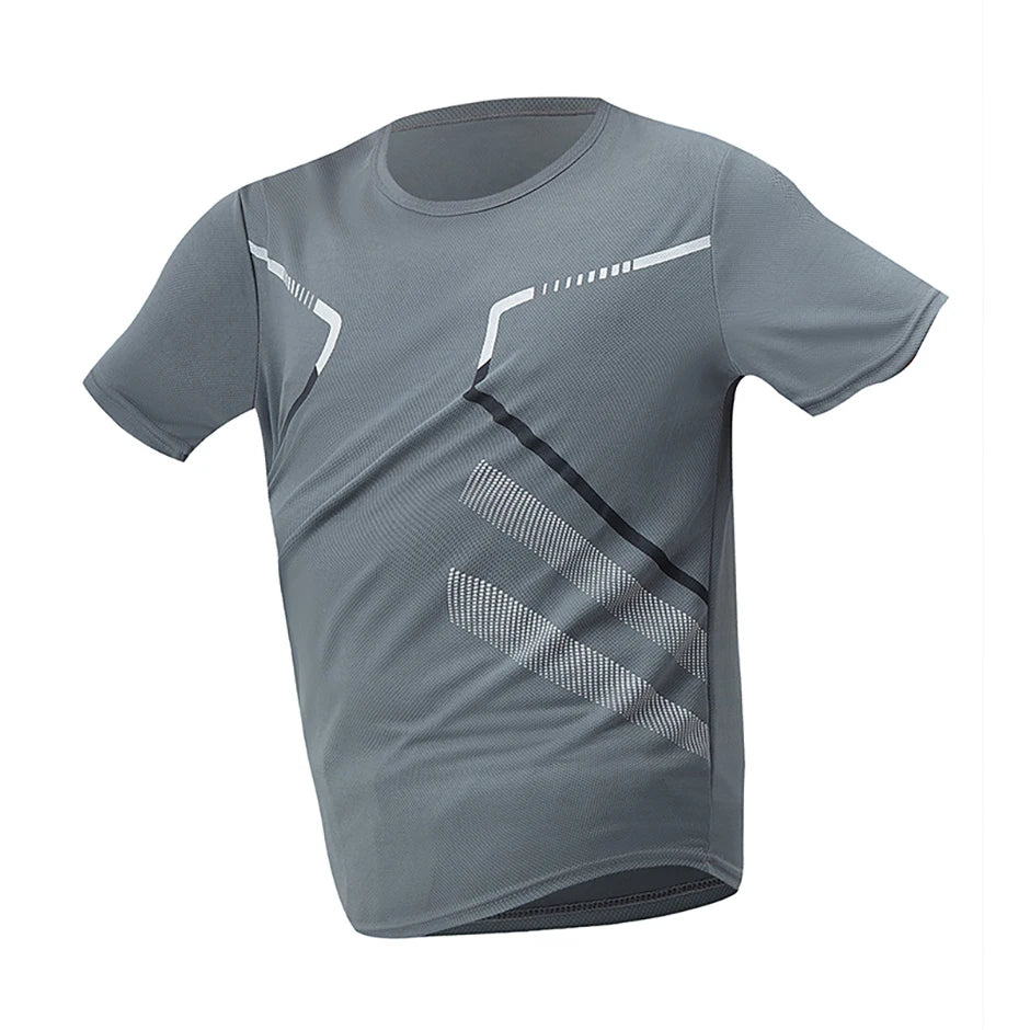 Men’s Quick-Dry Printed Sports T-Shirt