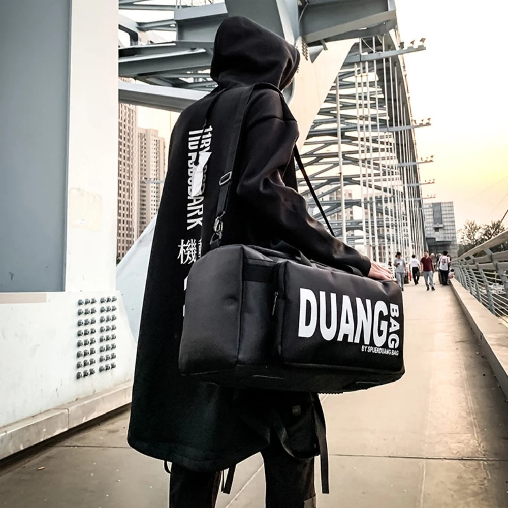 Unisex Large Capacity 36–55L Gym & Travel Duffle Bag – Lightweight Nylon Fitness Sports Bag for Training, Workouts & Weekend Trips