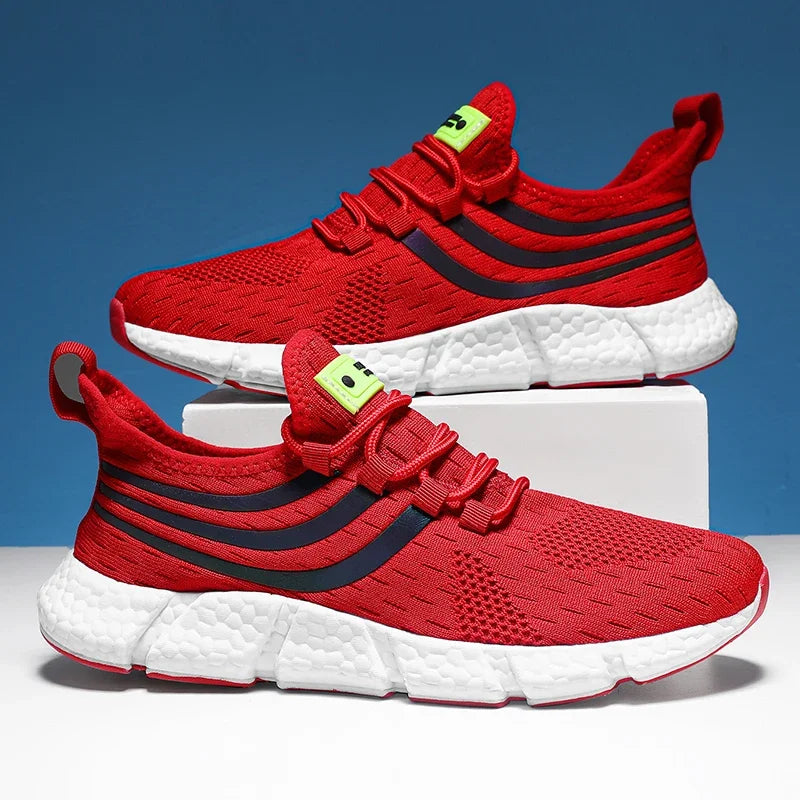 Men Casual Sports Shoes Breathable Lightweight Sneakers Anti-slip Flats Outdoor Running Walking Tenis Athletic Jogging Shoes