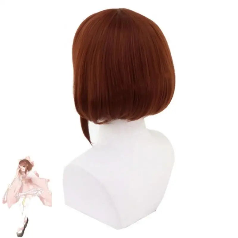 Anime Uraraka Ochaco Boku No Cosplay Costume Wig Kimono Lovely Pink Lolita Dress Hallowen Carnival Party Suit
