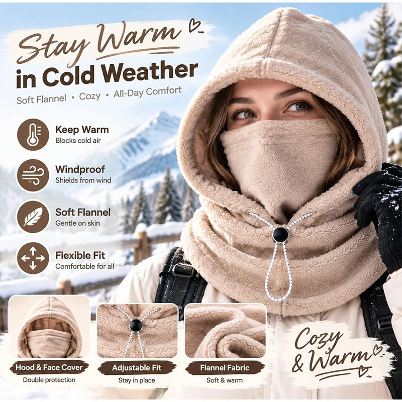 Unisex 3-in-1 Fleece Winter Balaclava