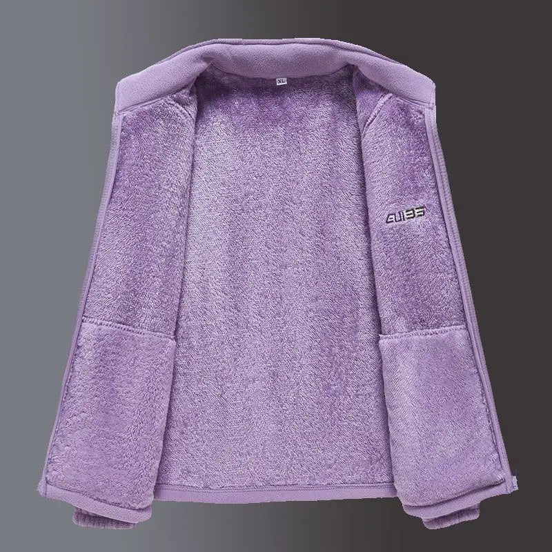 Women's Cozy Embroidered Fleece Jacket