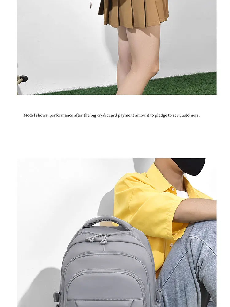 Unisex Oxford Casual Backpack with Laptop Compartment