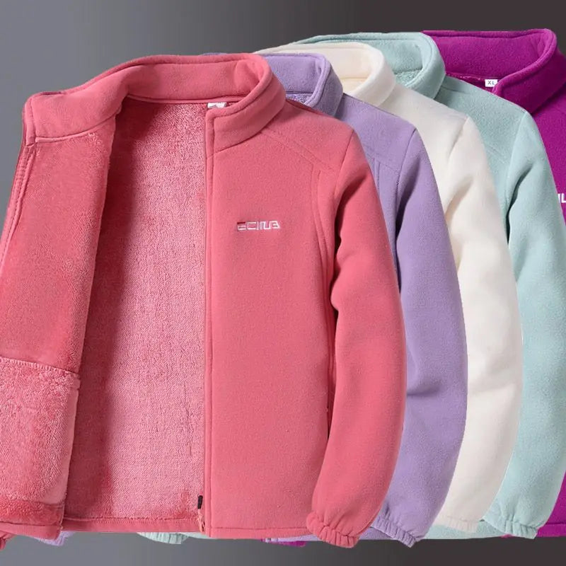 Women's Cozy Embroidered Fleece Jacket