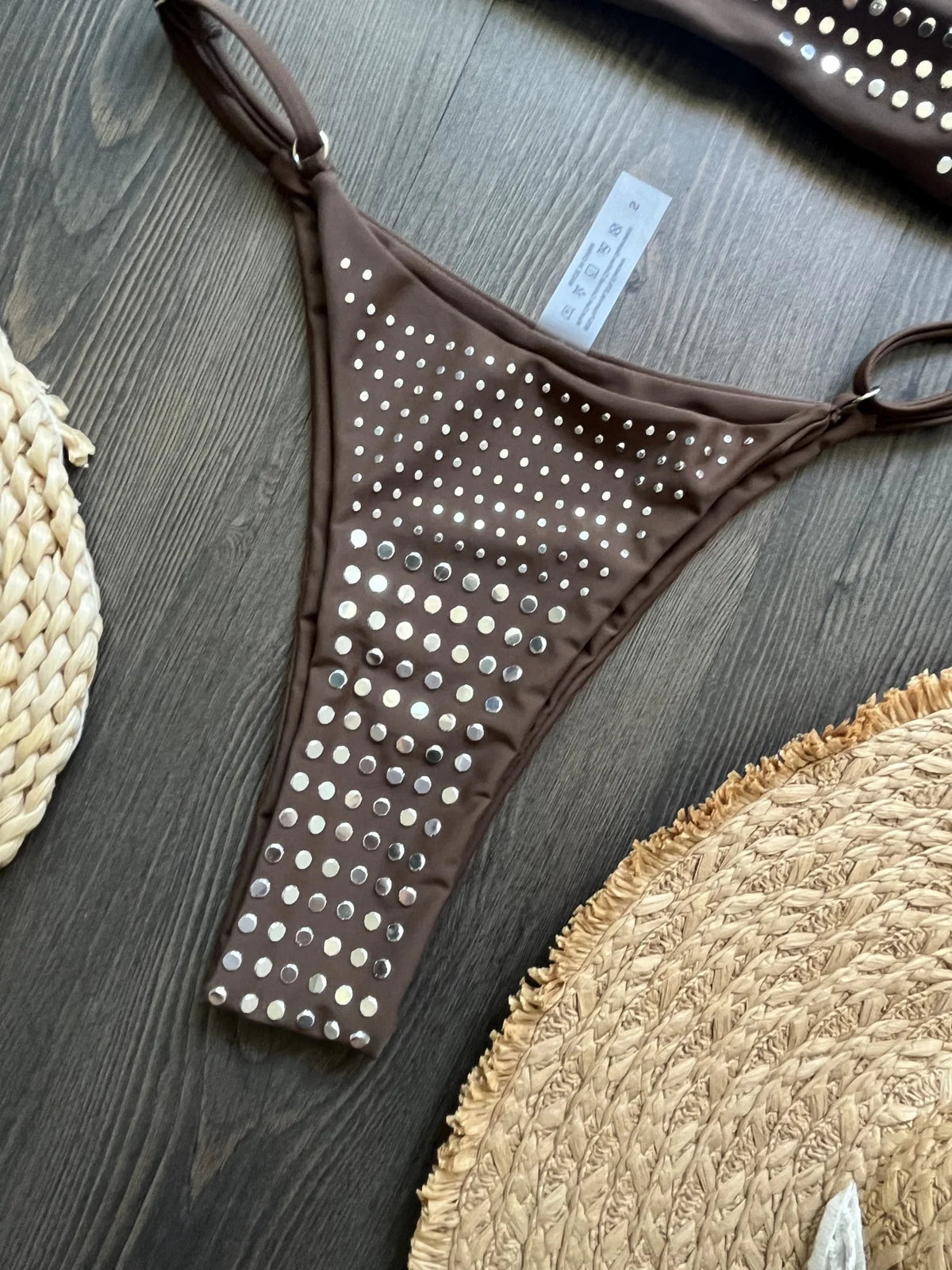 2025 Diamond Bikini Sexy Women Swimsuit Bandeau Biquini Push Up Swimwear Female Shiny Bathing Suits Floral Bodysuit Beachwear