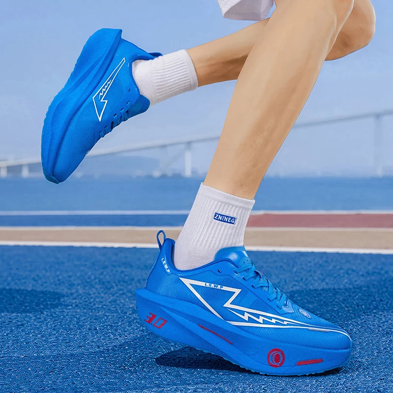 Men's Casual Sports Shoes, Soft-Soled Road Running Shoes, Lightweight, Breathable, Non-Slip, Wear-Resistant, Trendy and Versatile Daily Jogging Sneakers