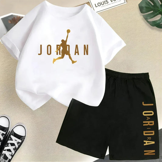 Kids’ Summer Printed T-Shirt & Shorts Set