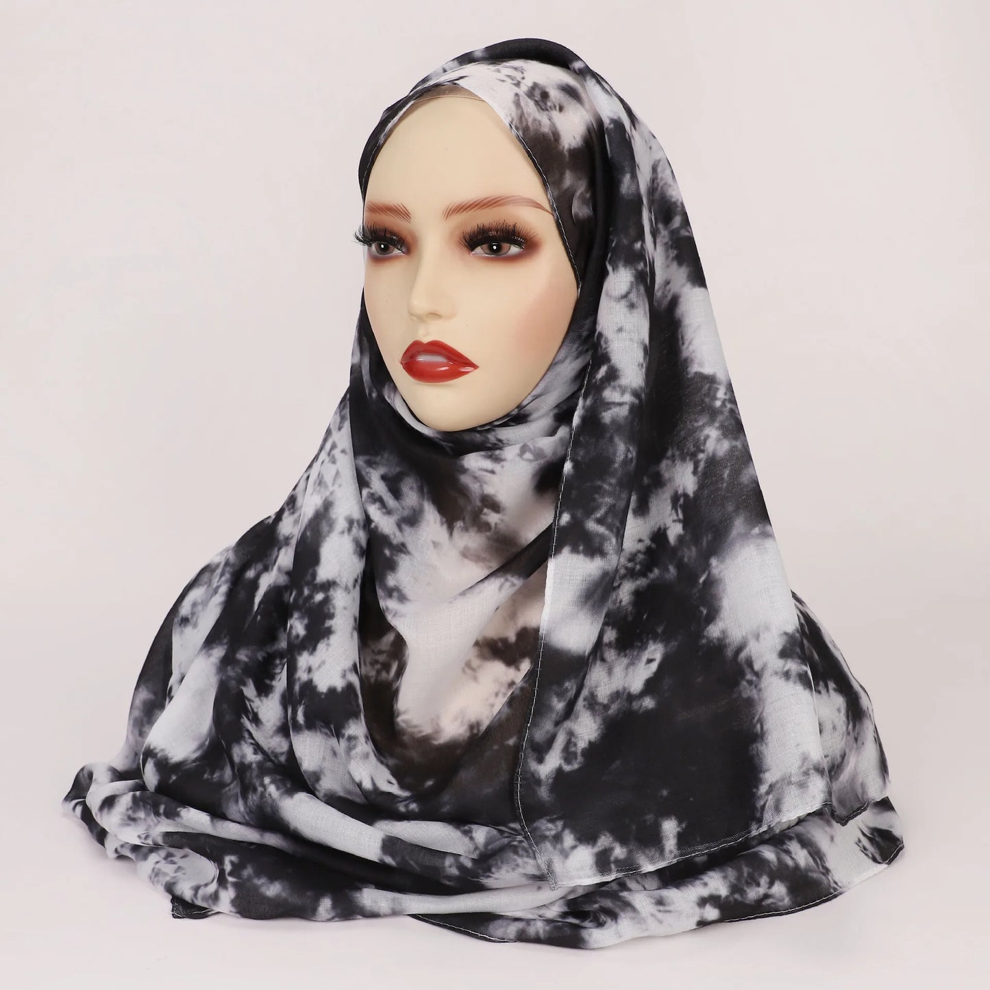 Women’s Leopard & Floral Print Bohemian Hijab Scarf