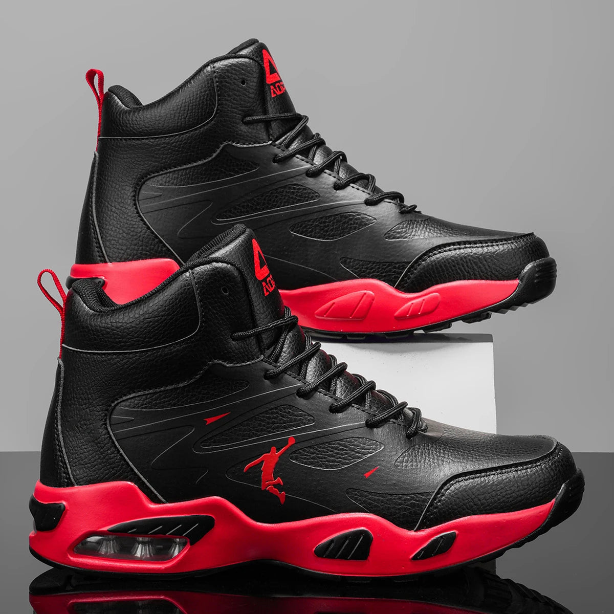 Fashion High-Top Basketball Shoes for Men Women Comfortable Leather Outdoor Training Athletic Sneakers Free Shipping