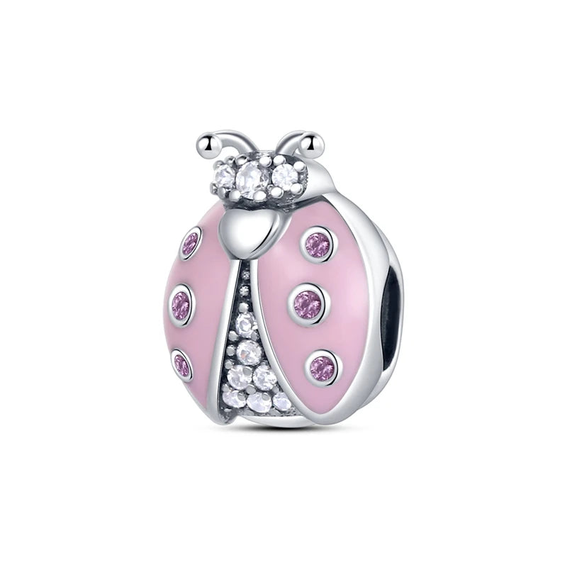 925 Sterling Silver Pink Ballet Girl Bow Pendant Charm Bead for Women – Elegant DIY Jewelry Making Charm for Bracelets & Necklaces