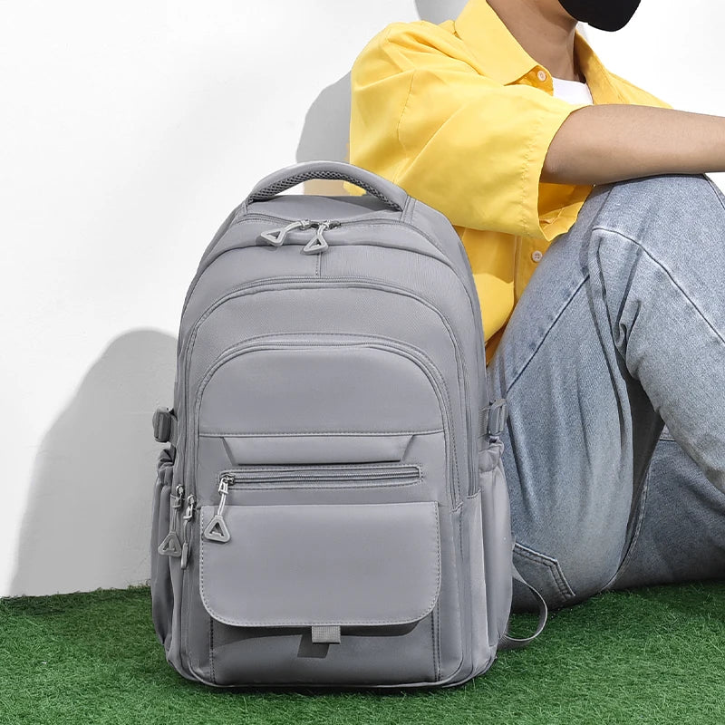 Unisex Oxford Casual Backpack with Laptop Compartment
