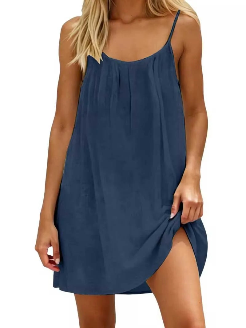 Women’s Loose Backless Slip Dress