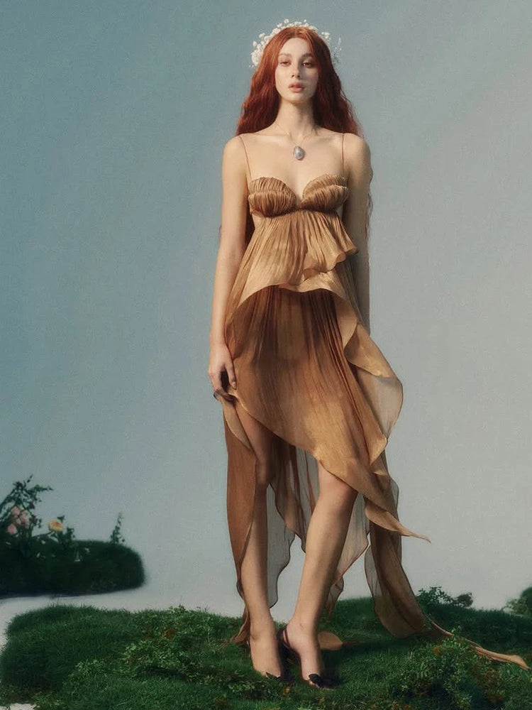 Women’s V-Neck Tassel Maxi Dress