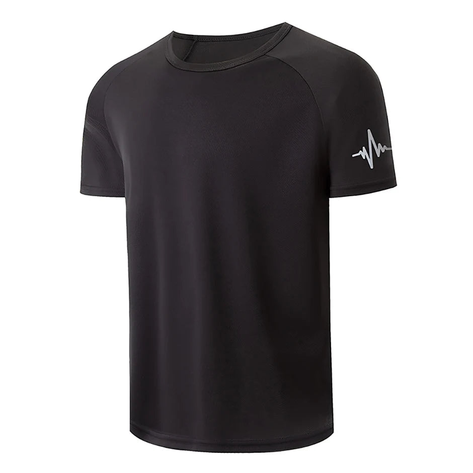 Men’s Quick-Dry Printed Sports T-Shirt