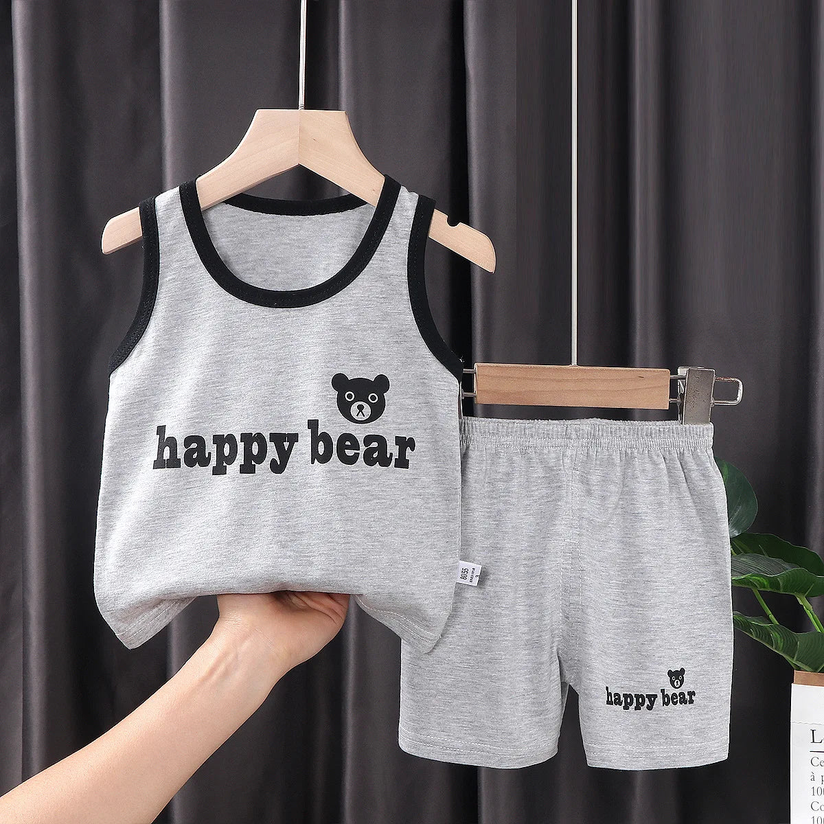 Kids’ Cotton Tank Top & Shorts Set