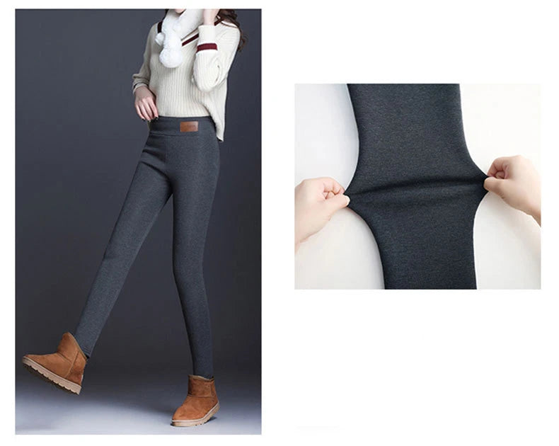 Women's Cozy Lamb Fleece Thermal Leggings