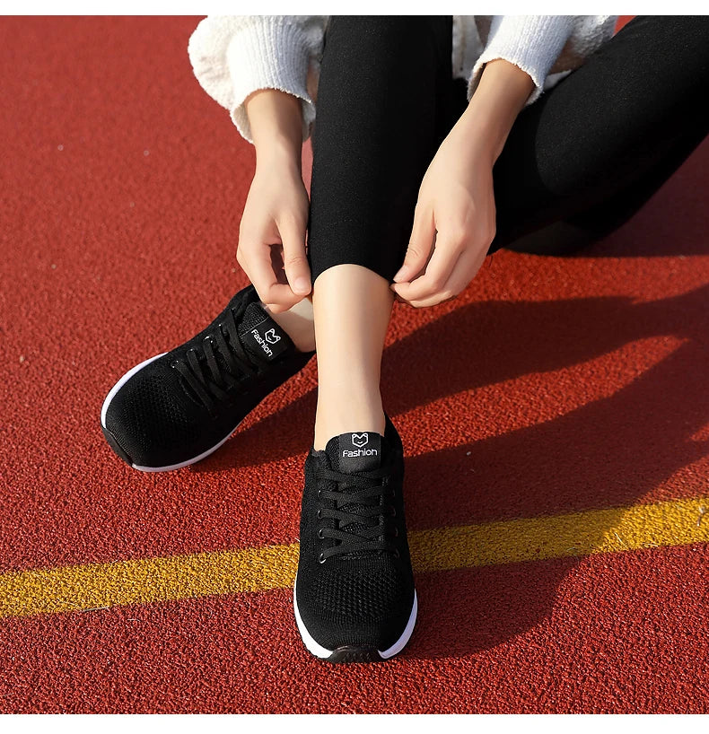 Women’s Breathable Platform Running Sneakers