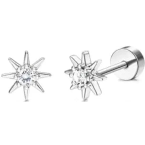 14K Gold-Plated Stainless Steel Classic Stud Earrings