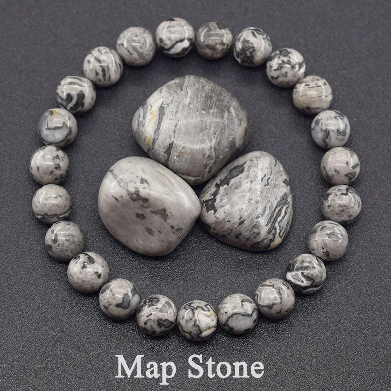 Indian Agate Bead Bracelet for Women – Natural Colorful Crystal Stone Strand Bracelet, Energy-Inspired Yoga Jewelry Gift