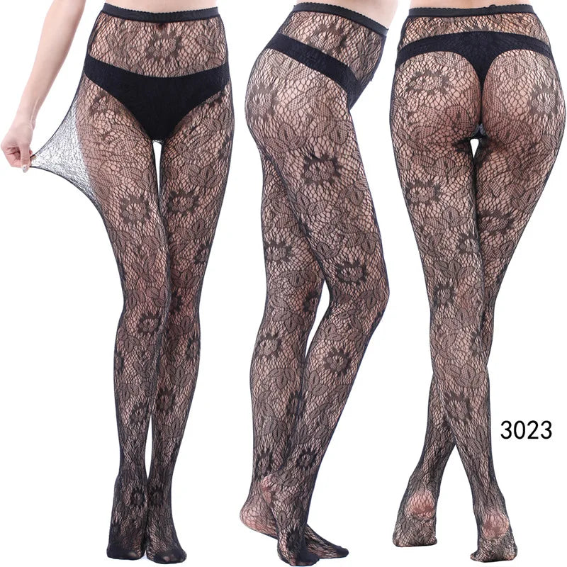 Women’s Sheer Geometric Pattern Tights