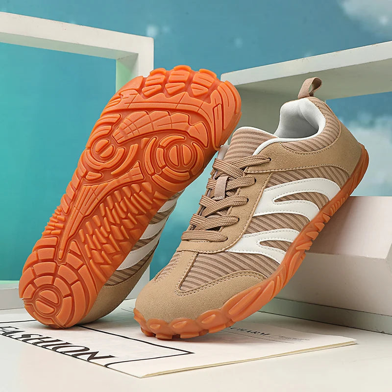 2026 Men's And Women's Toe Shoes Multifunctional Soft Sole Wide Last Shoes Walking Shoes Breathable Barefoot Casual Sports Shoes