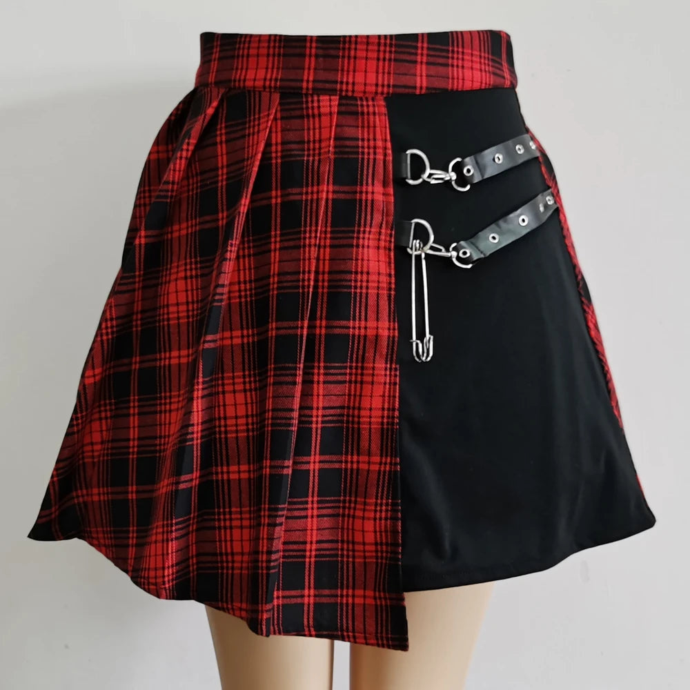 Women’s Harajuku Gothic Asymmetrical Mini Skirt