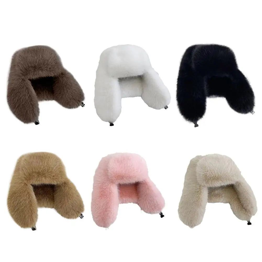 Unisex Faux Fur Winter Bomber Hat