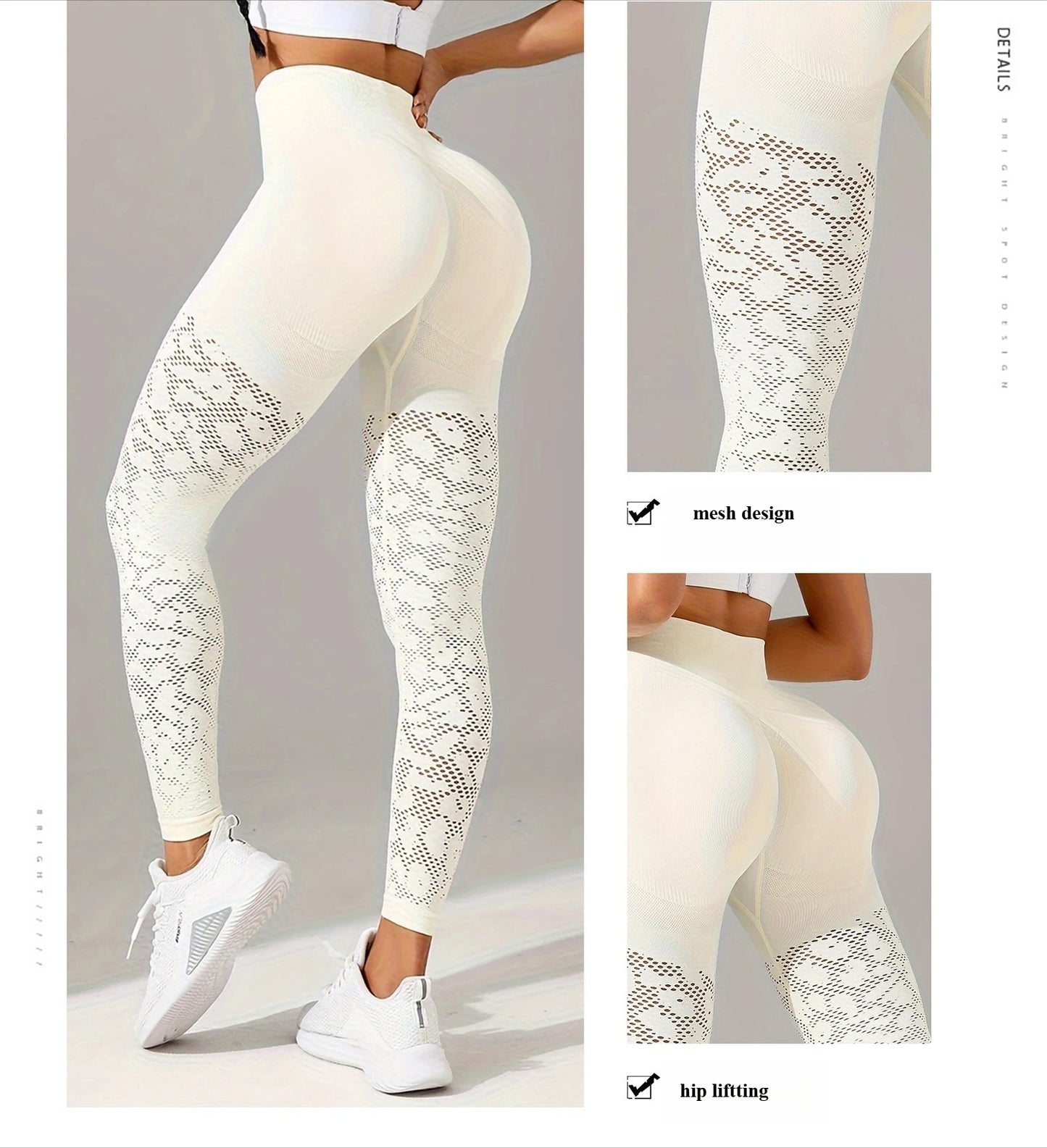 Women’s High-Waisted Mesh Yoga Leggings