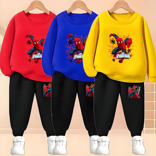 2026 Boys Cartoon Hoodie & Jogger Set