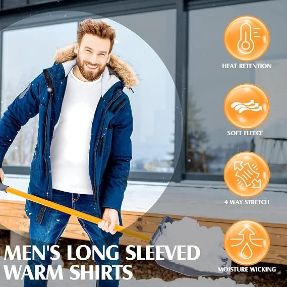 Men's Thick Fleece-Lined Thermal Shirt