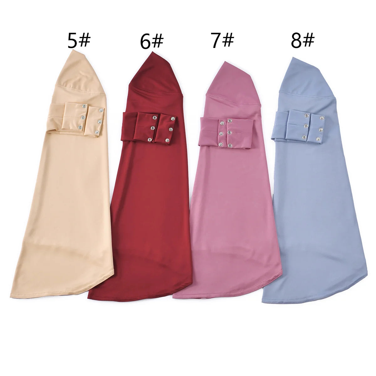 Women’s Turkish Ready-to-Wear Hijab with Snap Fastener
