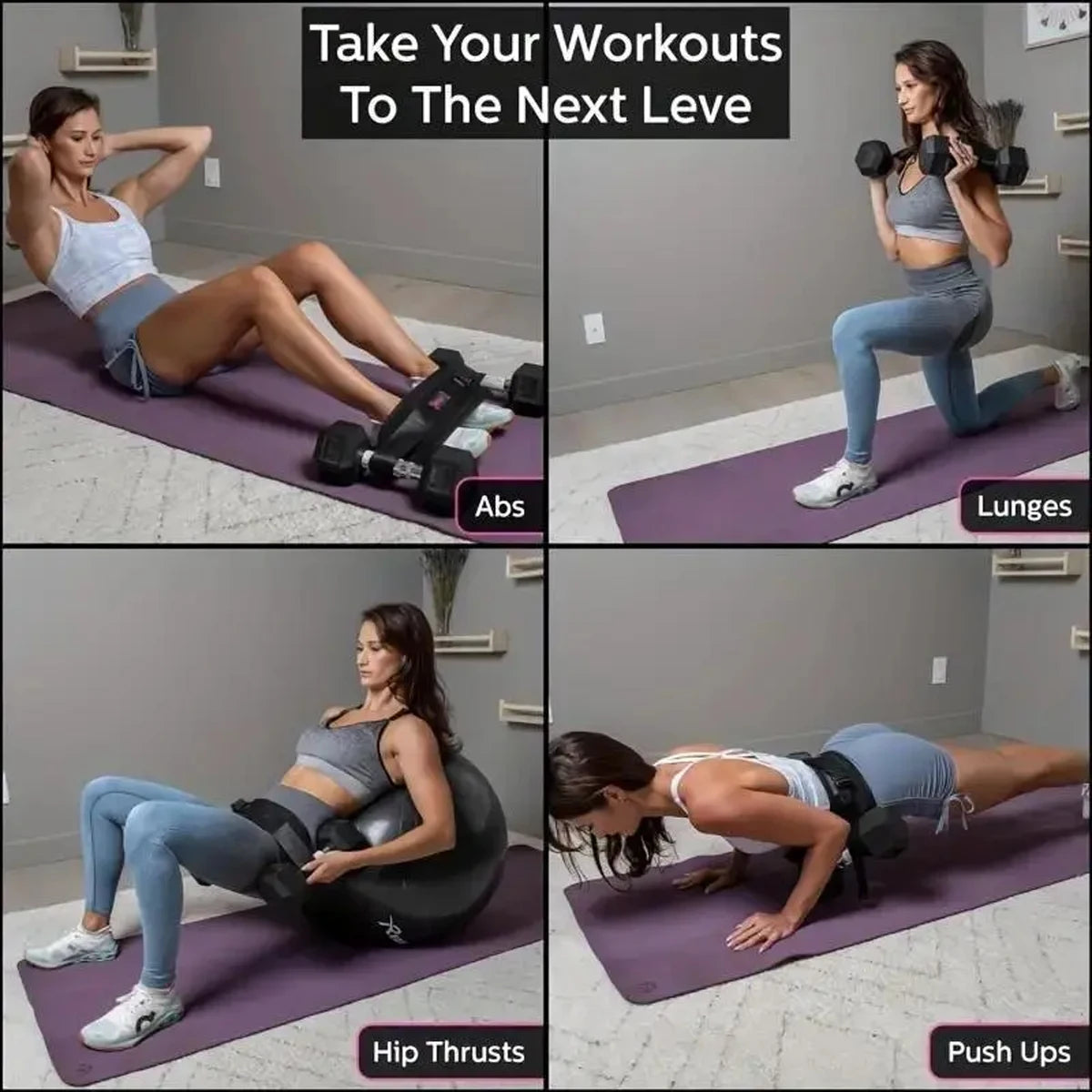 Adjustable Weighted Waist & Hip Training Belt – Home Gym Fitness Equipment for Dumbbell Workouts, Glute Exercises & Lower Body Strength Training