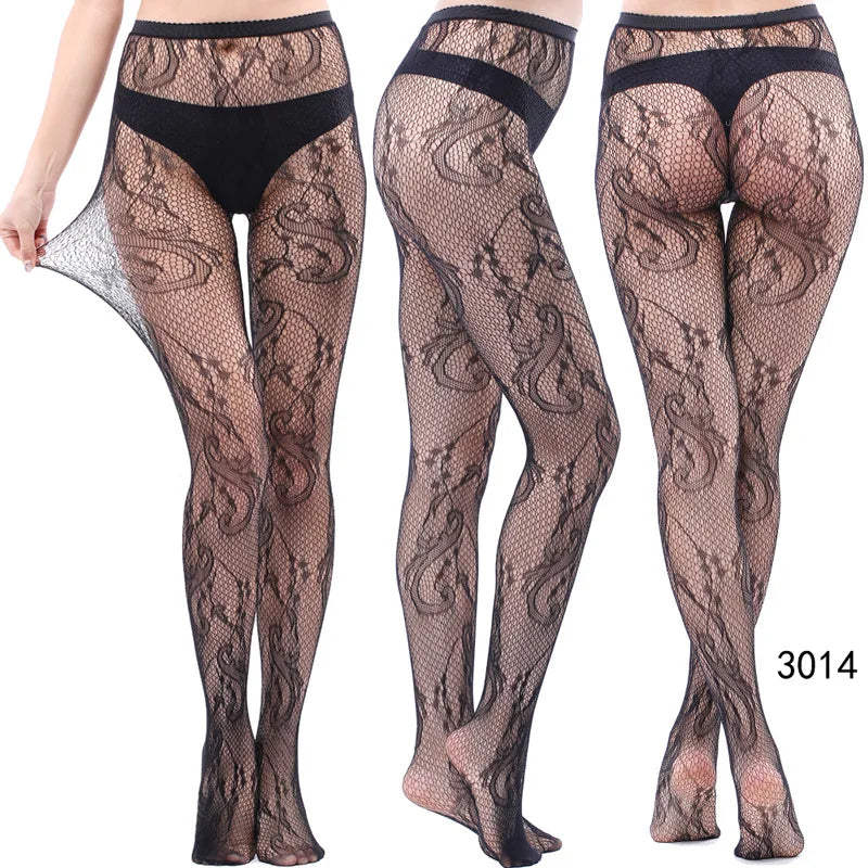 Women’s Sheer Geometric Pattern Tights