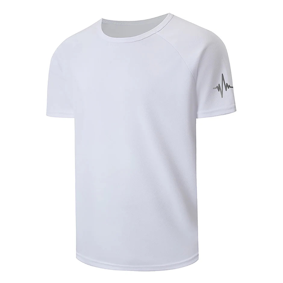 Men’s Quick-Dry Printed Sports T-Shirt