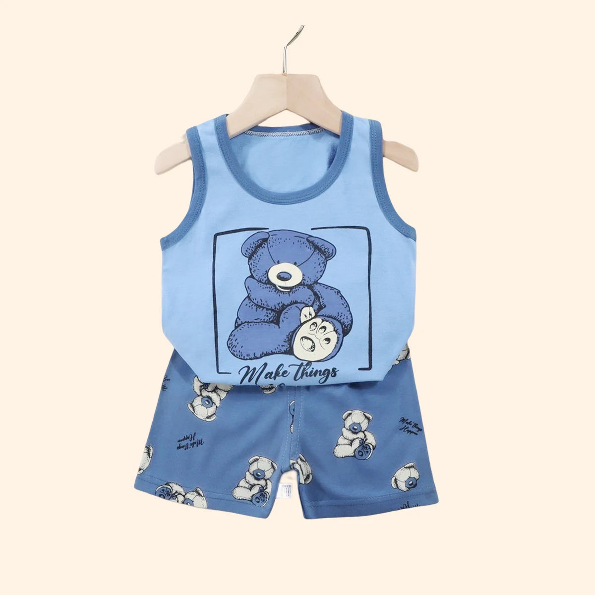 Kids’ Cotton Tank Top & Shorts Set