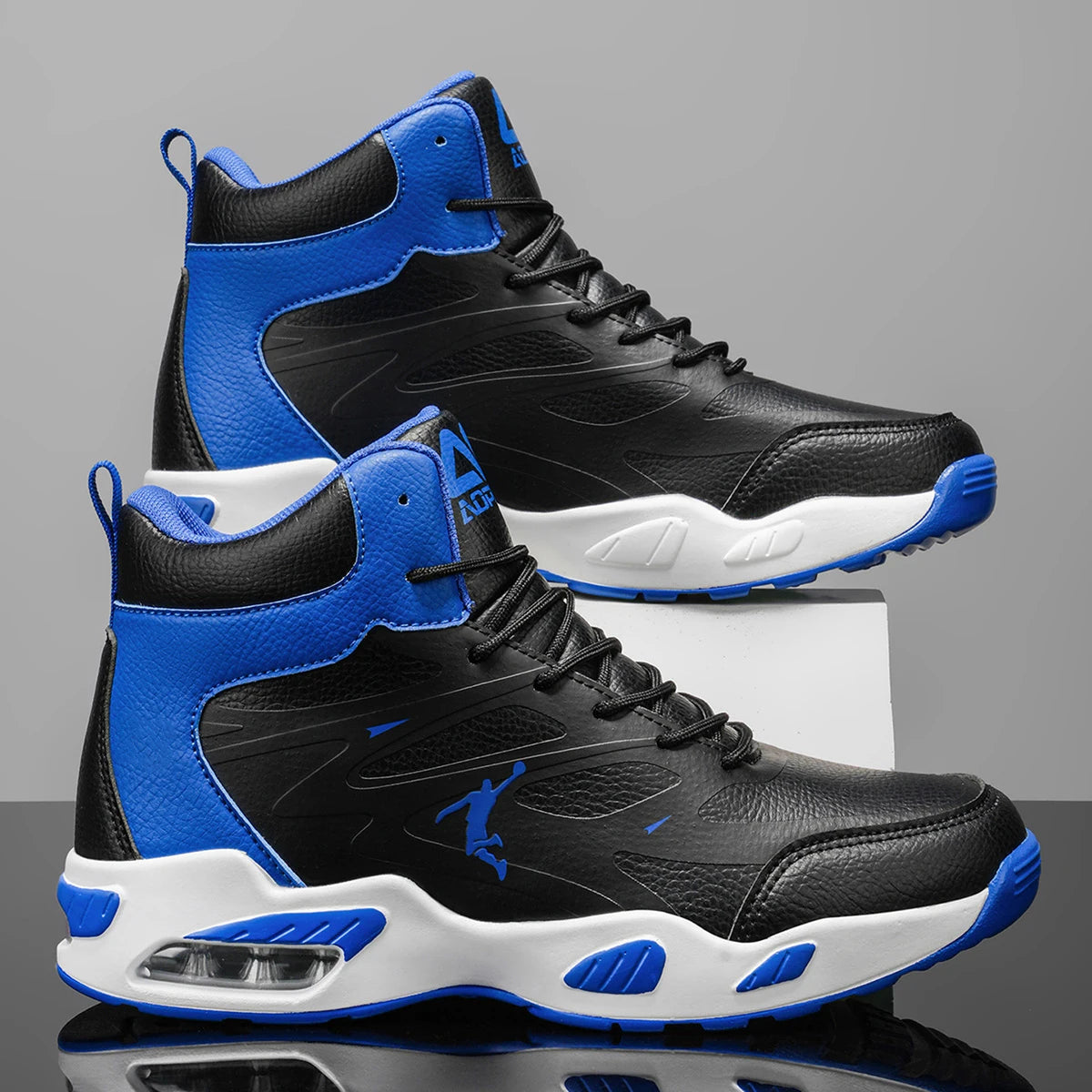 Fashion High-Top Basketball Shoes for Men Women Comfortable Leather Outdoor Training Athletic Sneakers Free Shipping