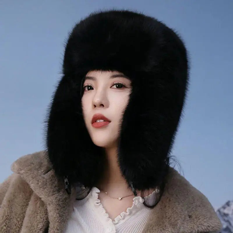 Unisex Faux Fur Winter Bomber Hat