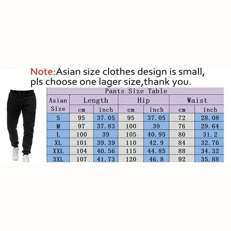 Men’s Casual Logo Drawstring Jogger Pants