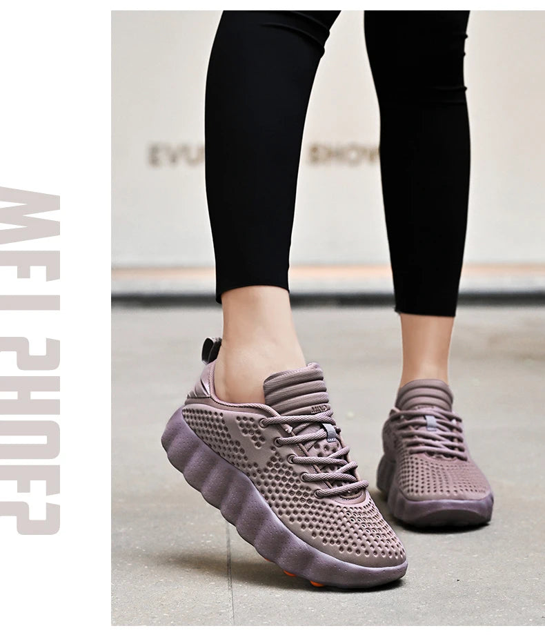 Men’s Breathable Platform Running Sneakers