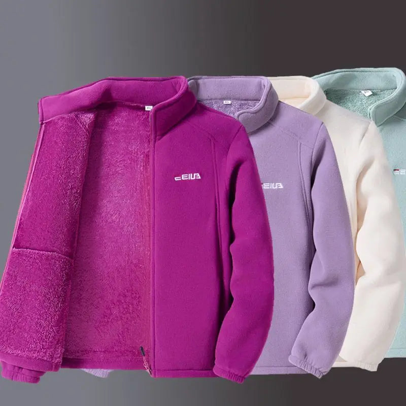 Women's Cozy Embroidered Fleece Jacket