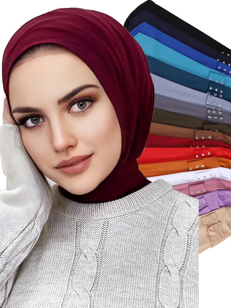 Women’s Turkish Ready-to-Wear Hijab with Snap Fastener