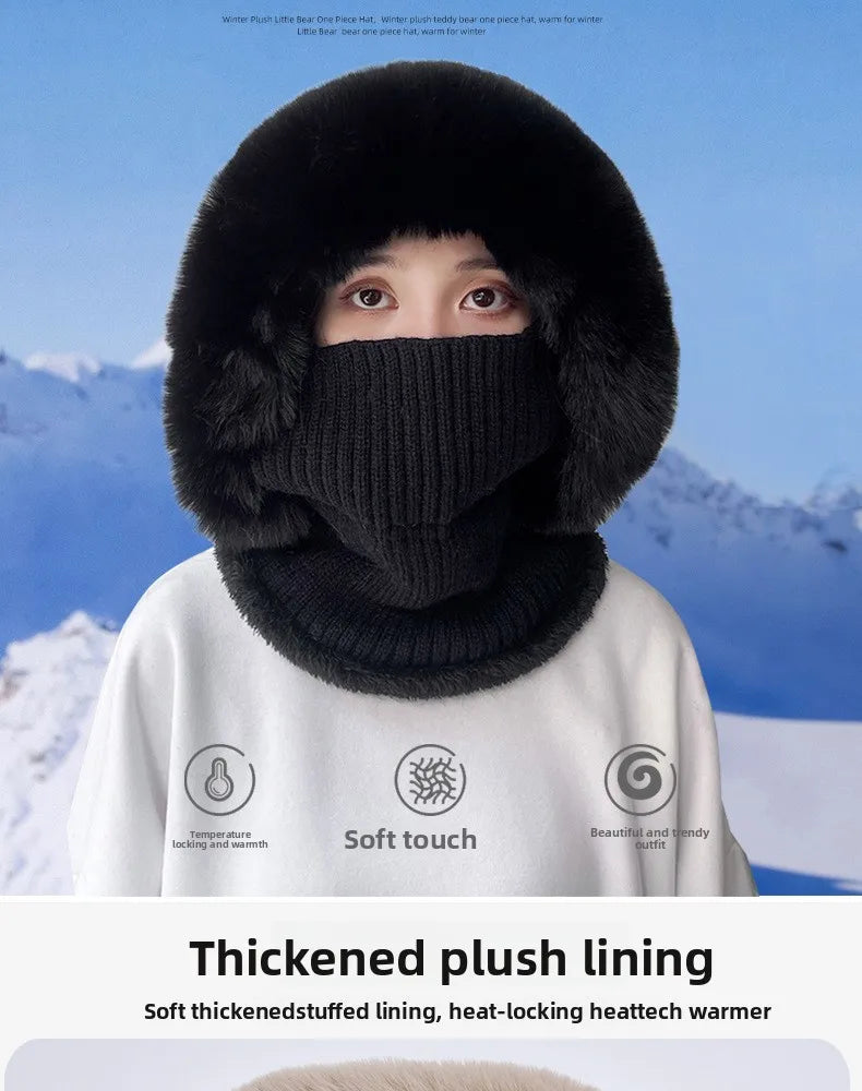 Women's Cozy Twist Knit Pompom Beanie