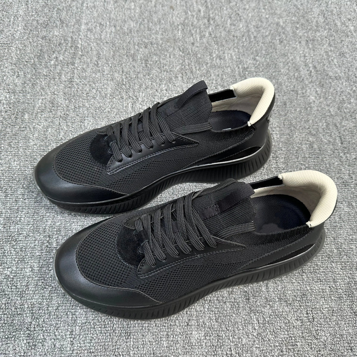 2026 Summer Breathable Sports Casual Shoes For Men, Thick Sole Height Increasing Lace Up Comfort Versatile Mesh Running Sneakers