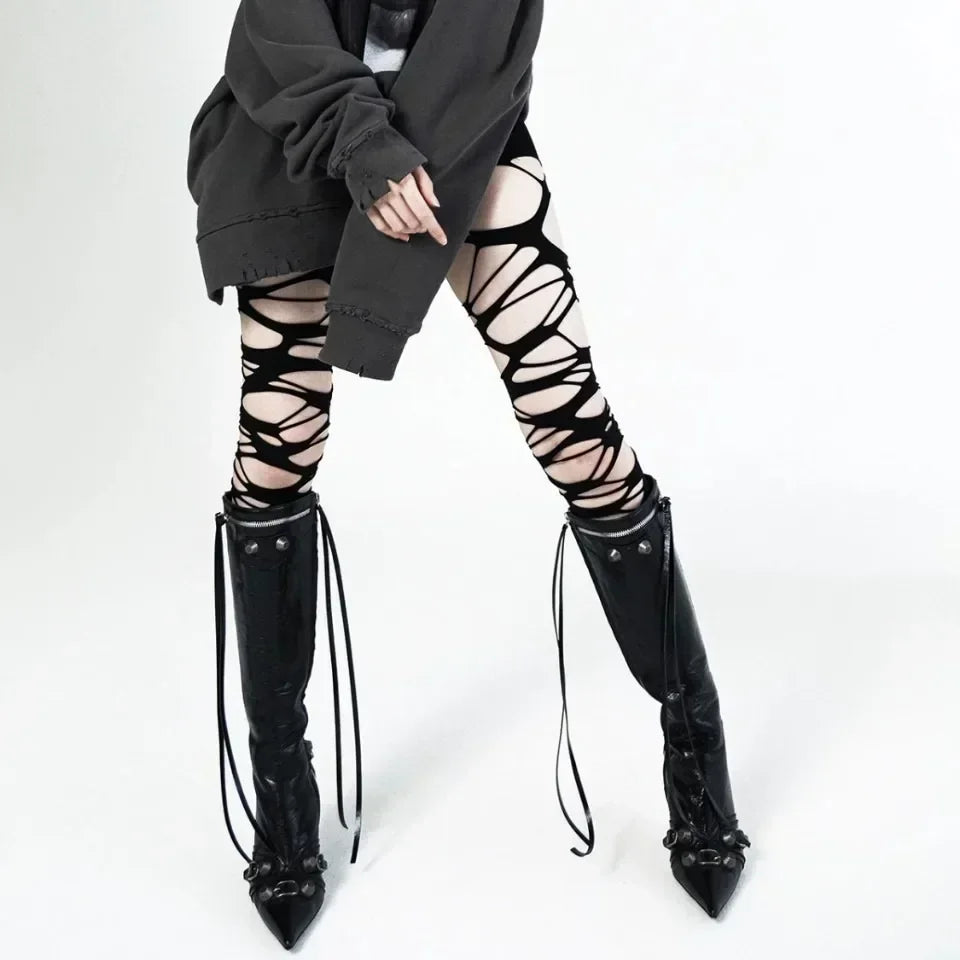 Women’s Sheer Geometric Pattern Tights