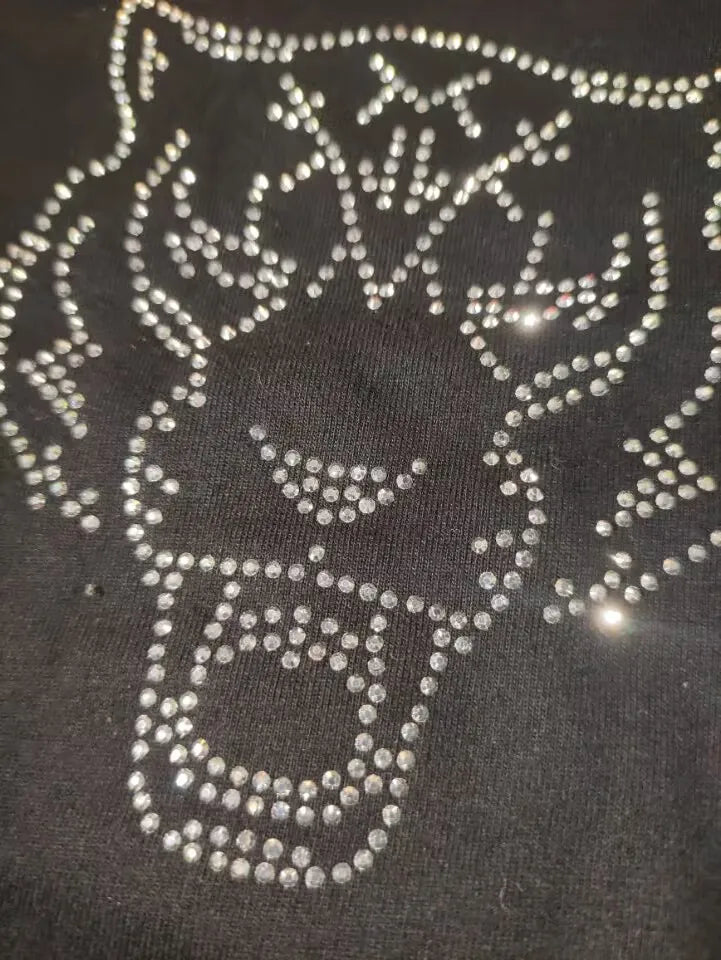 Designer Luxury Rhinestone T-Shirts for Men - Summer Brand Tees Stylish & Trendy Top Tees