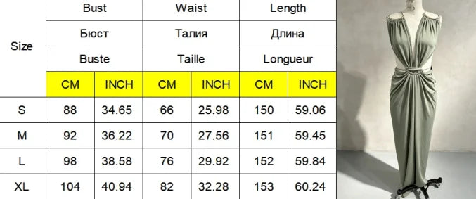 Women’s Elegant V-Neck Loose Maxi Dress