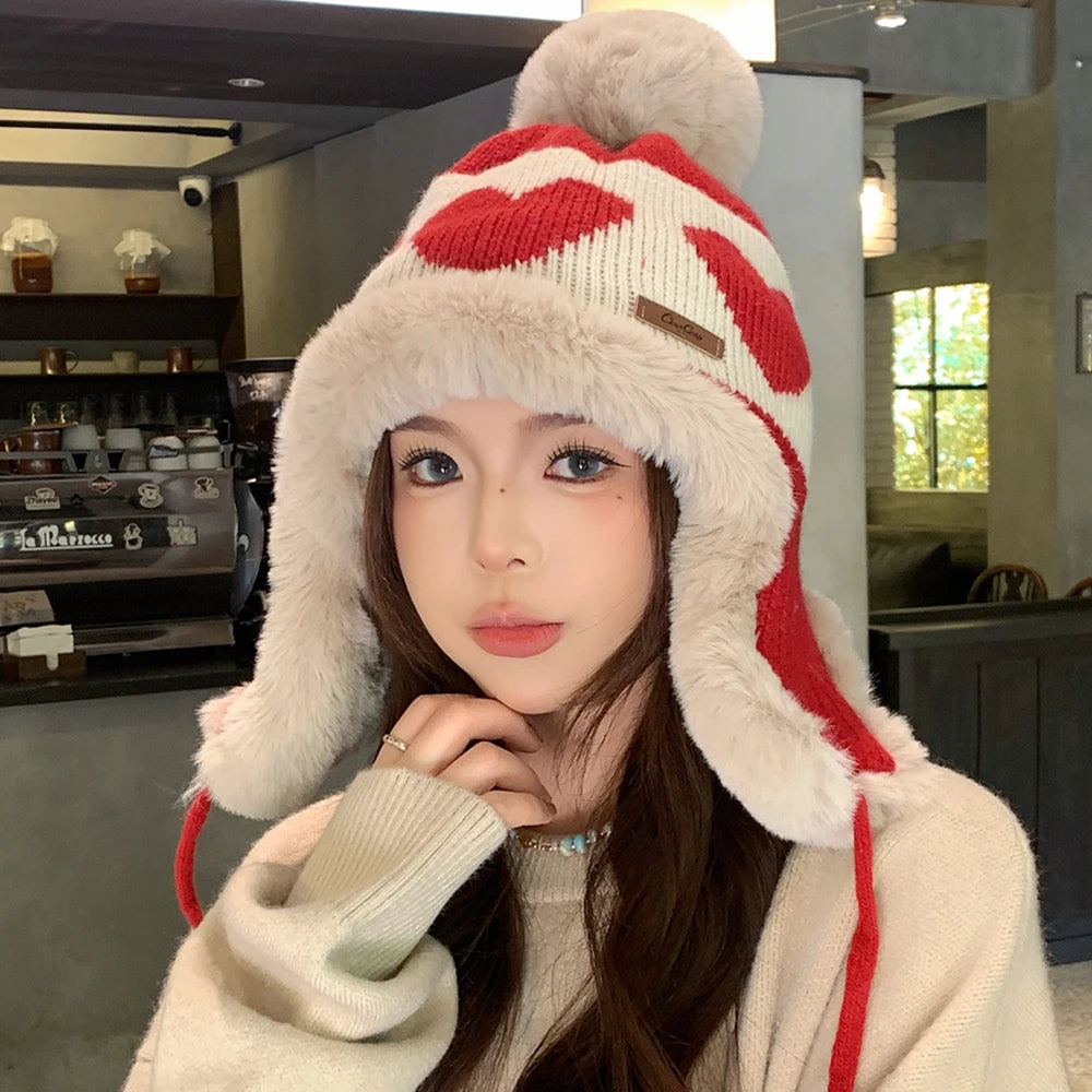 Women's Cute Pompom Winter Beanie