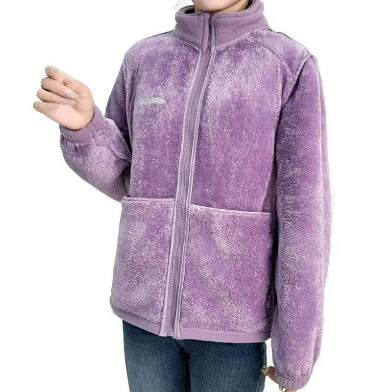 Women's Cozy Embroidered Fleece Jacket