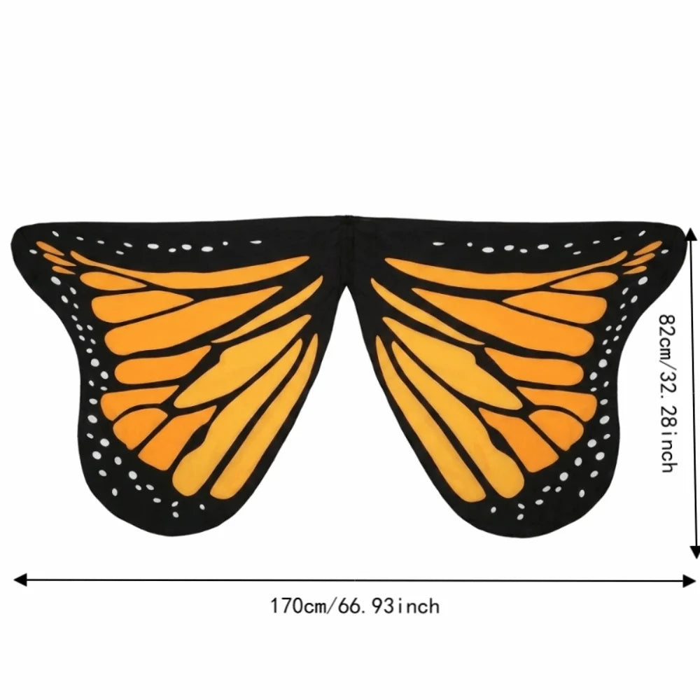 Rainbow Butterfly Fairy Wing Cape