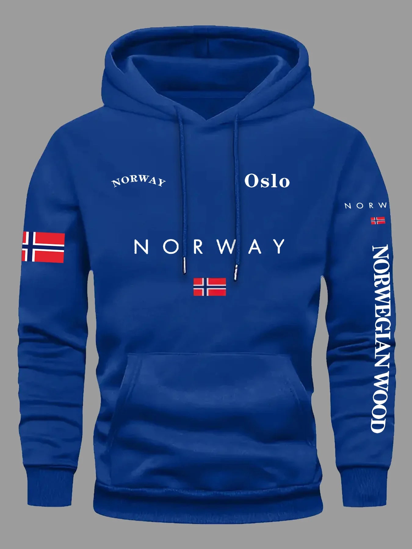 2026 Norway Flag Hoodie for Men & Women Outdoor Sports Running Fitness Casual Streetwear Autumn Winter Sweatshirt Top